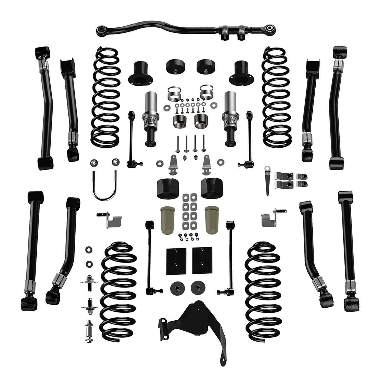 TeraFlex Jeep Wrangler JK 4 Door 3" Alpine CT3 Outback Overland Suspension System, RHD, No Shocks