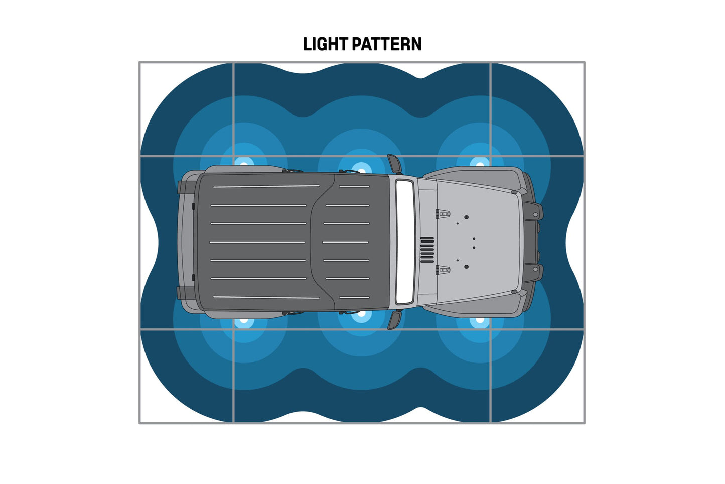 Pro Comp Rock Light Kits, White, 6 Piece, Universal EXP76501