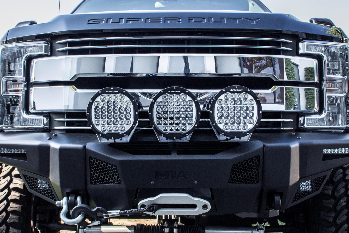 Pro Comp Motorsports Series LED Pods, 7" / White, Combo Beams, Universal, EXP76503