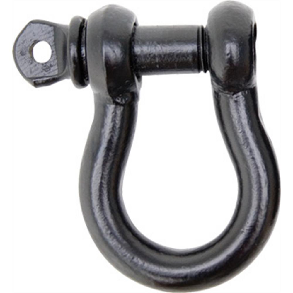 Smittybilt Universal D-Ring, 1/2", 2 Ton Rating, Black, 13046B