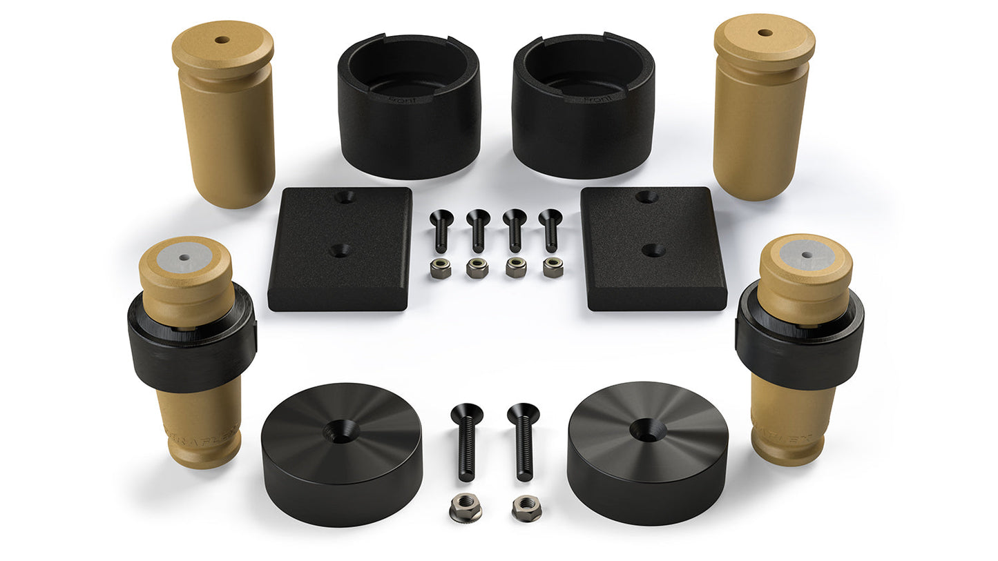 TeraFlex Jeep Wrangler JK Progressive Bump Stop Kit, Front & Rear, 2.5" Lift