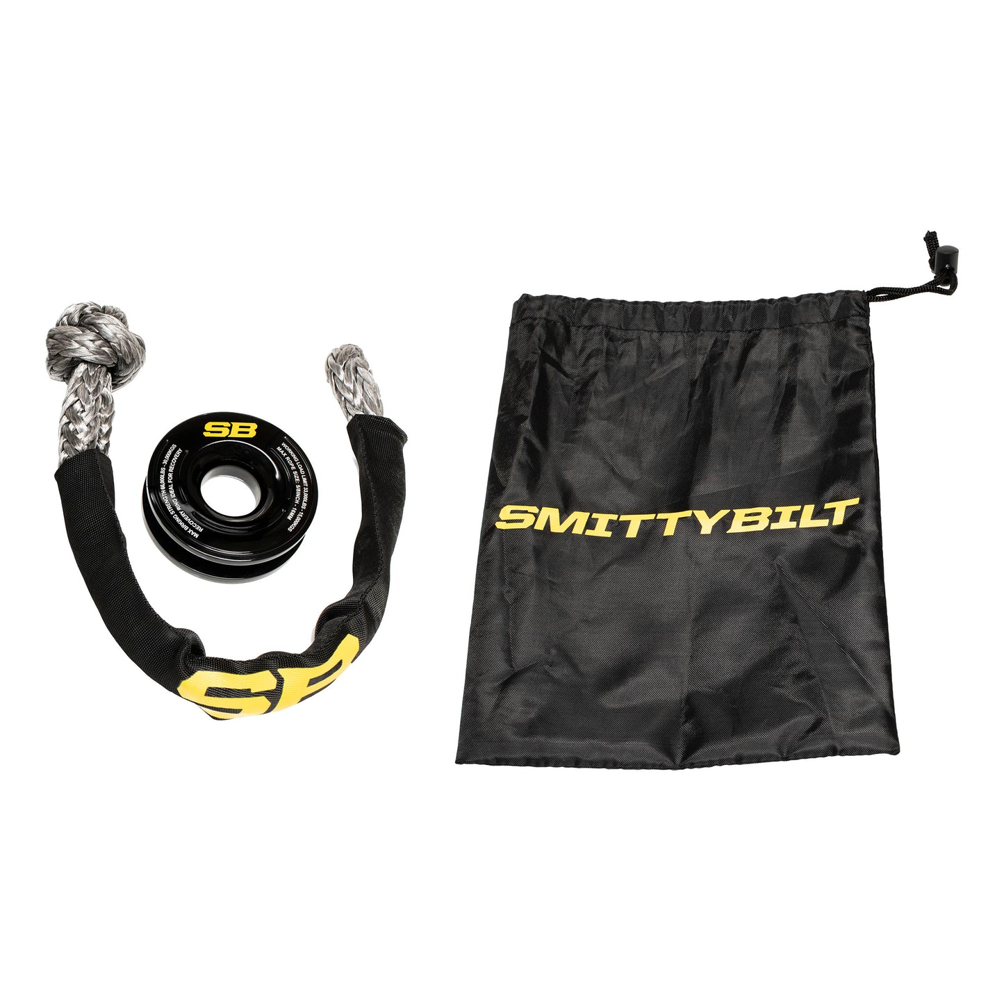Smittybilt Universal Soft Shackle with Recovery Ring, 33K Rating, 2738