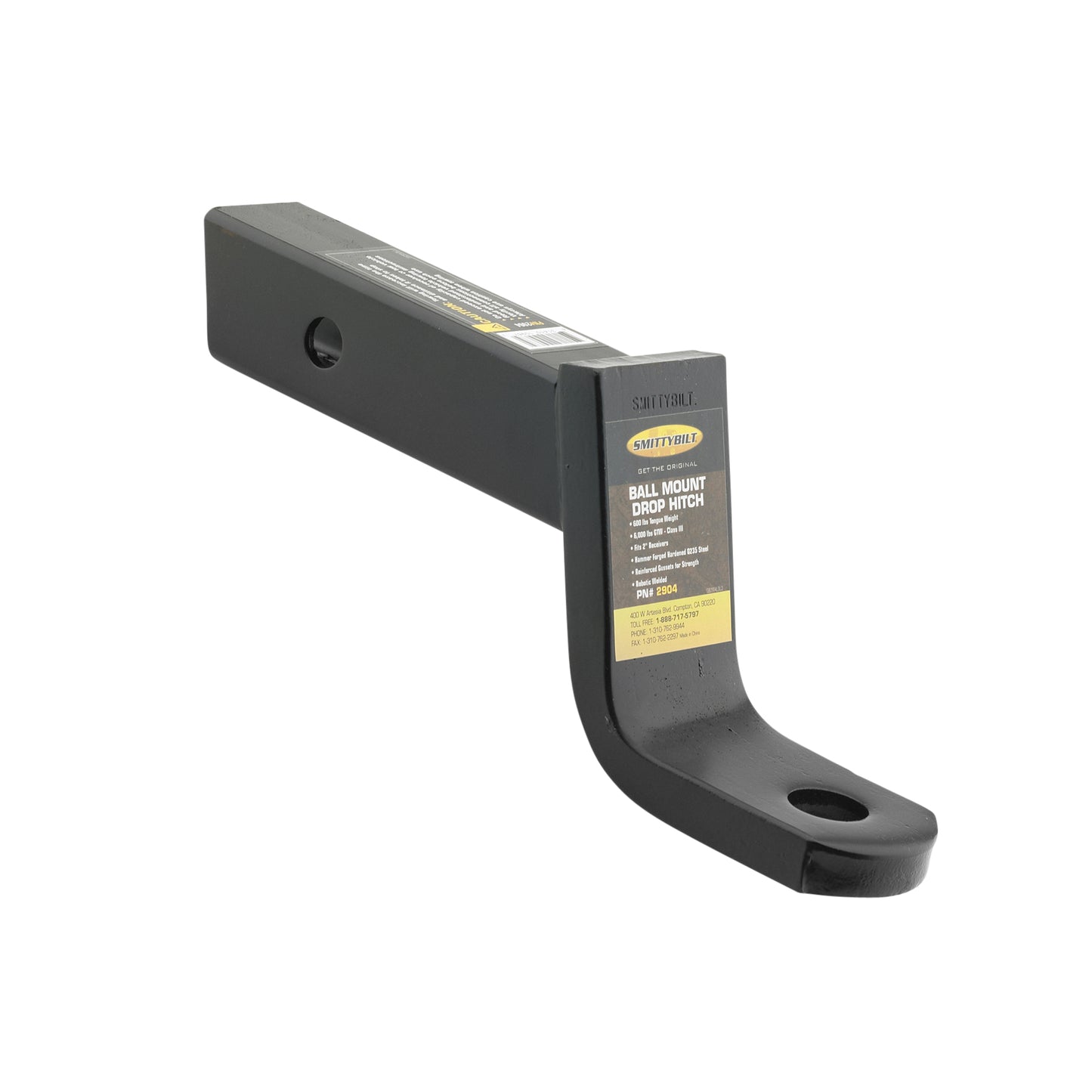 Smittybilt Universal 4" Drop Hitch, Steel, 2904