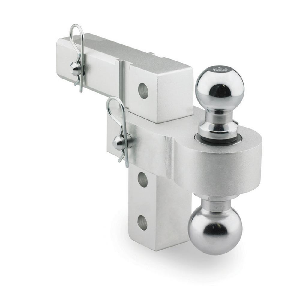 Smittybilt Universal 6" Adjustable Aluminum Drop Hitch, 1 7/8" & 2" Ball, 2925