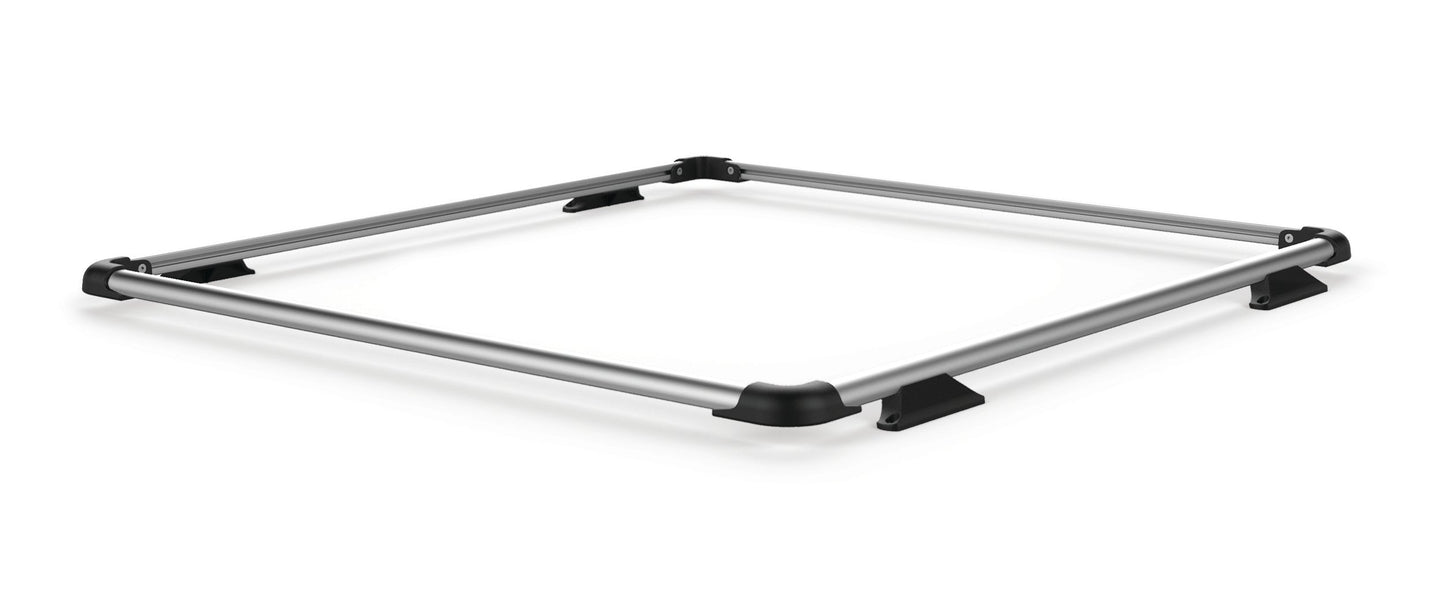 TeraFlex Jeep Wrangler JK 4 Door Nebo Roof Rack Raised Rail Kit, Silver