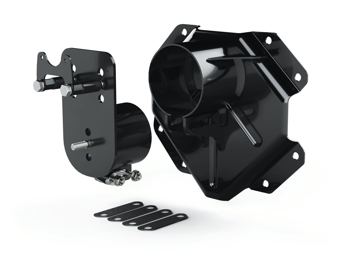 TeraFlex Jeep Wrangler JK Alpha HD Adjustable Spare Tire Mount Kit, 8x6.5"