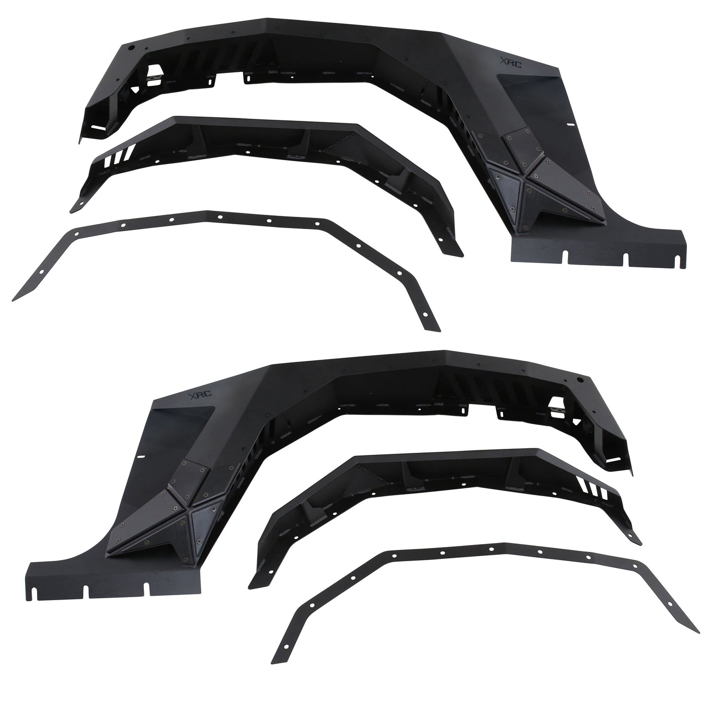 Smittybilt 2007-2018 Jeep Wrangler JK/JKU XRC Gen 2 Front Armor Fenders, Textured Black, 76883