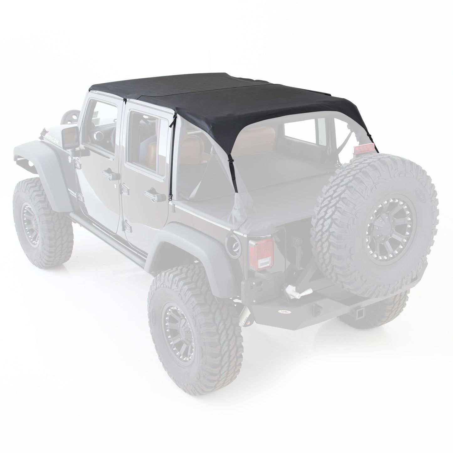 Smittybilt 2010-2018 Jeep Wrangler JKU Extended Top, Black Diamond, 94635