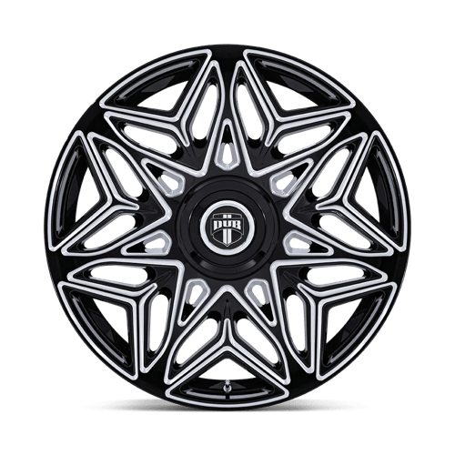 DUB DC274 Anomaly Gloss Black Milled Wheels, Cast Aluminum