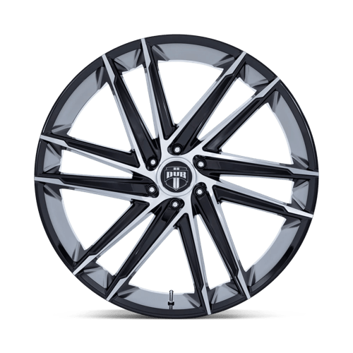 DUB DC275 Blaze Gloss Black with Machined Face Wheels, Cast Aluminum