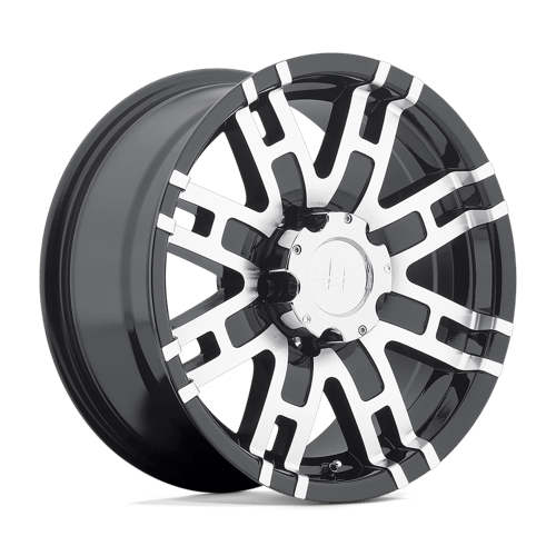 Helo HE835 Gloss Black Machined Wheels