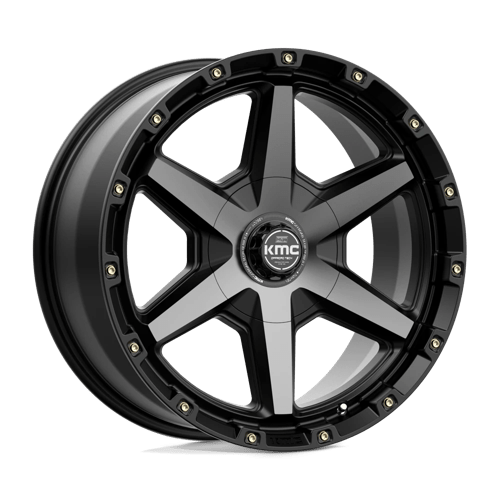 KMC KM101 Tempo Satin Black With Gray Tint Wheels