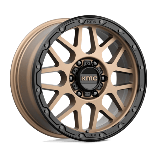 KMC KM535 Grenade Off-Road Matte Bronze Matte Black Lip Wheels