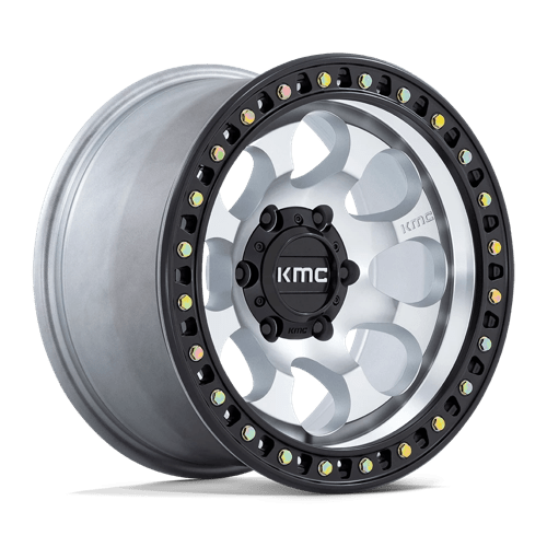 KMC Riot SBL KM550 Machine & Satin Black Lip Rims