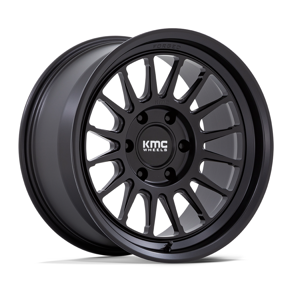 KMC KM447 Impact Forged Monoblock Satin Black Wheels