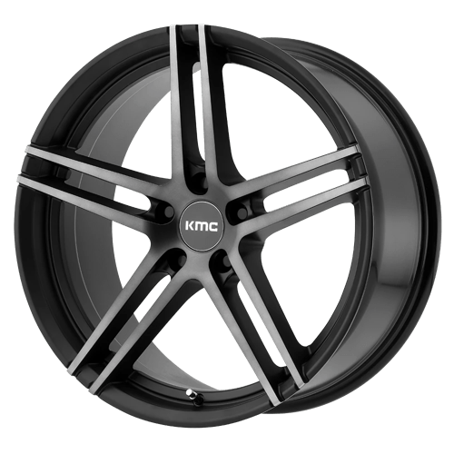 KMC KM703 Monophonic Satin Black Titanium Black Face Wheels