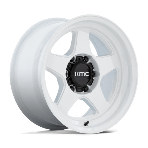 KMC KM728 Lobo Gloss White Wheels