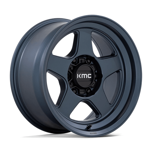 KMC KM728 Lobo Metallic Blue Wheels