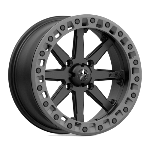 MSA Lok2 M31 Beadlock Black & Gray Ring UTV Rims