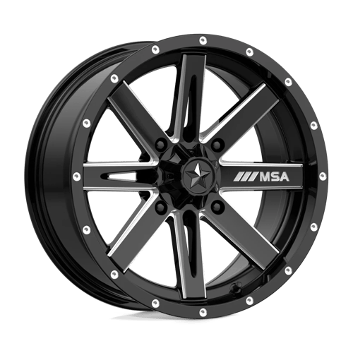 MSA Boxer M41 Black Milled UTV Rims