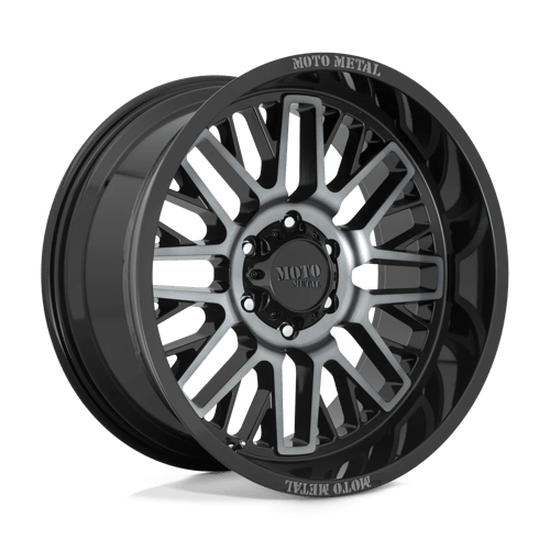 Moto Metal MO802 Gloss Black Machined With Gray Tint Wheels