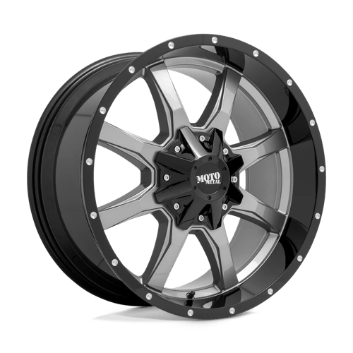 Moto Metal MO970 Gloss Gray Center Gloss Black Lip Wheels