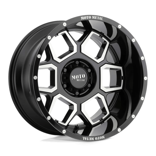 Moto Metal MO981 Spade Gloss Black Machined Wheels
