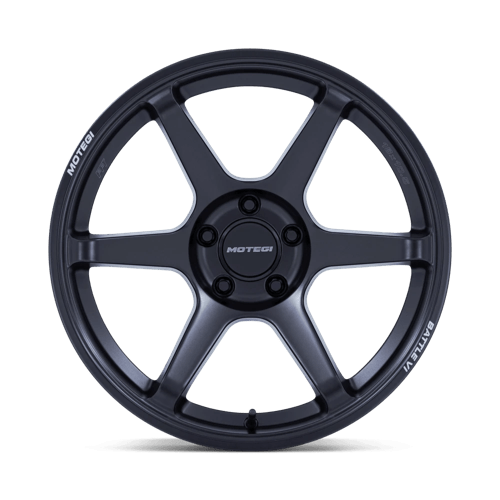 Motegi Racing MR160 Battle VI Matte Blackbird Metallic Wheels, Flow Formed, Aluminum