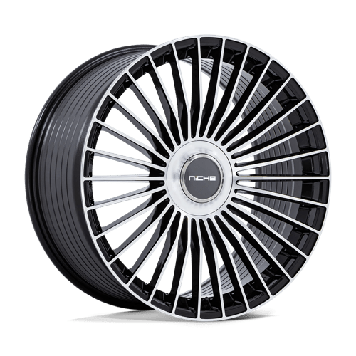 Niche NC282 Serene Gloss Black & Machined Face Wheels