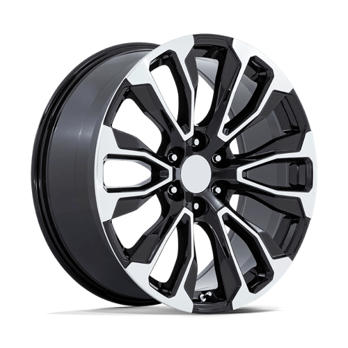 Performance Replicas PR211 Gloss Black Machined Face Wheels