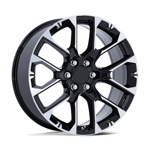 Performance Replicas PR224 Gloss Black With Machined Face Wheels