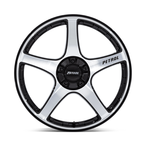 Petrol PE003 P2E Gloss Black with Machined Face Wheels, Cast Aluminum