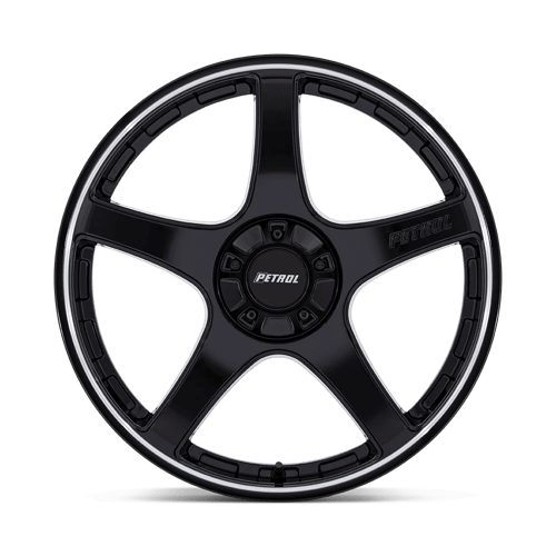 Petrol PE003 P2E Gloss Black with Machined Lip Wheels, Cast Aluminum