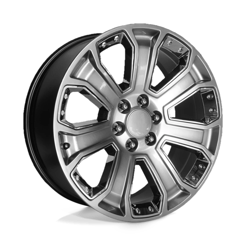 Performance Replicas PR113 Hyper Silver Dark With Chrome Accent Wheels