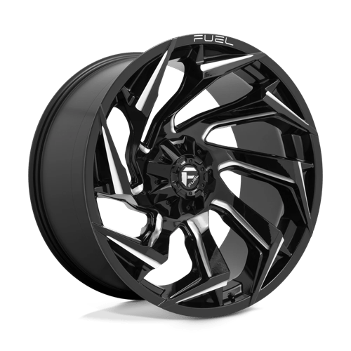 Fuel D753 Reaction Gloss Black Milled 1-Piece Wheels
