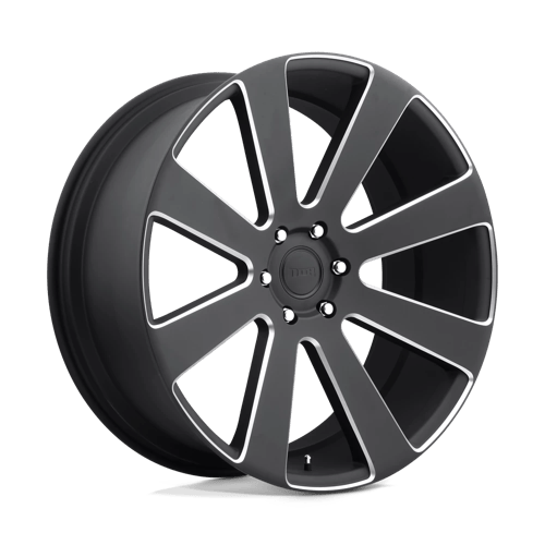 DUB S187 8-Ball Matte Black Milled 1-Piece Wheels