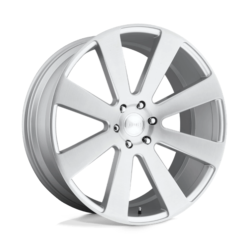 DUB S213 8-Ball Gloss Silver Brushed 1-Piece Wheels