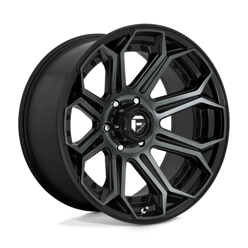 Fuel D704 Siege Gloss Machined Double Dark Tint 1-Piece Wheels