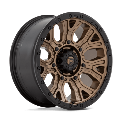 Fuel D826 Traction Matte Bronze With Black Ring 1-Piece Wheels
