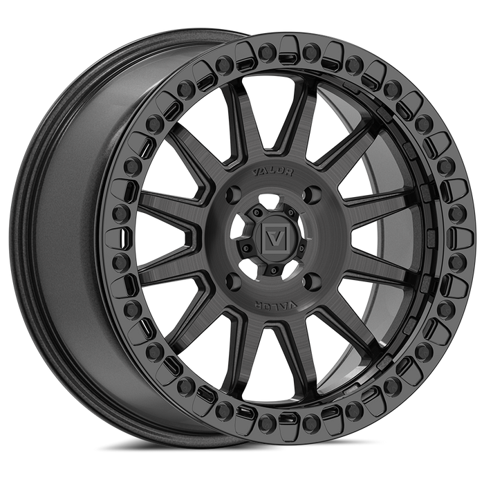 Valor Offroad V09 Beadlock Brushed Chacoal UTV Wheels