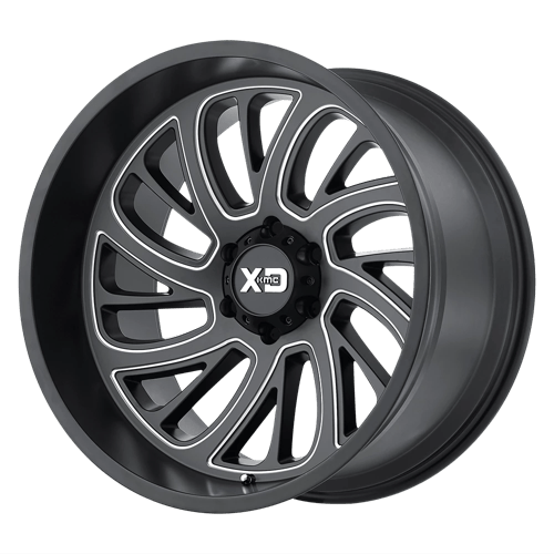 KMC XD826 Surge Satin Black Milled Wheels