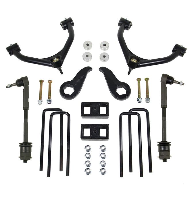 ReadyLift Chevrolet Silverado 2500/3500 HD/GMC Sierra 2500/3500 HD 3.5" SST Lift Kits Front with 1.0'' Rear with Upper Control Arms without Shocks, 2011-2019, RWD/4WD, 69-3411