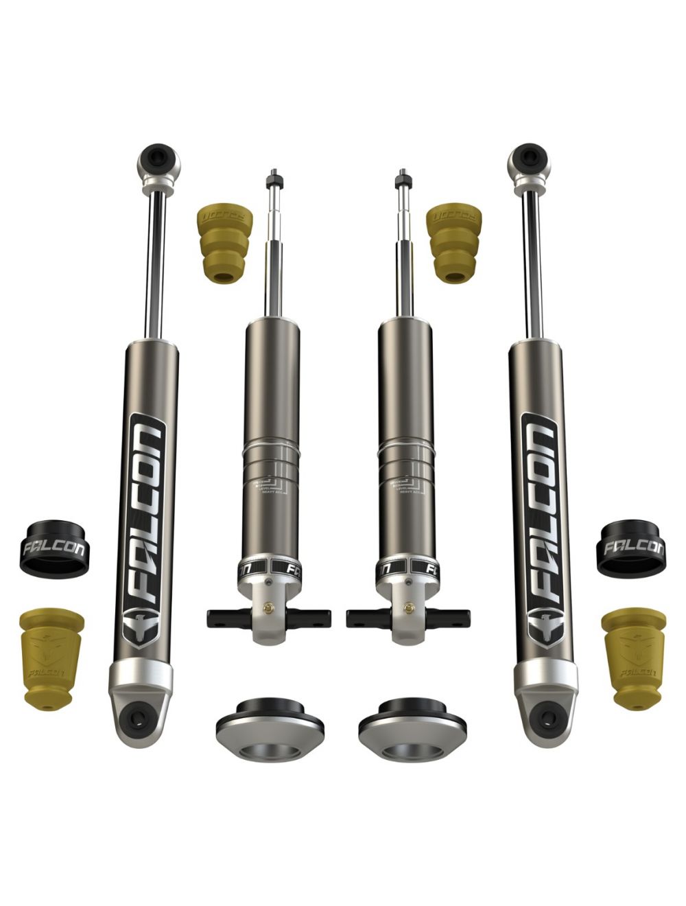 Falcon Chevrolet Silverado 1500 2.25" Sport Shock Leveling System, 2014-2018, WT, 07-04-21-400-002