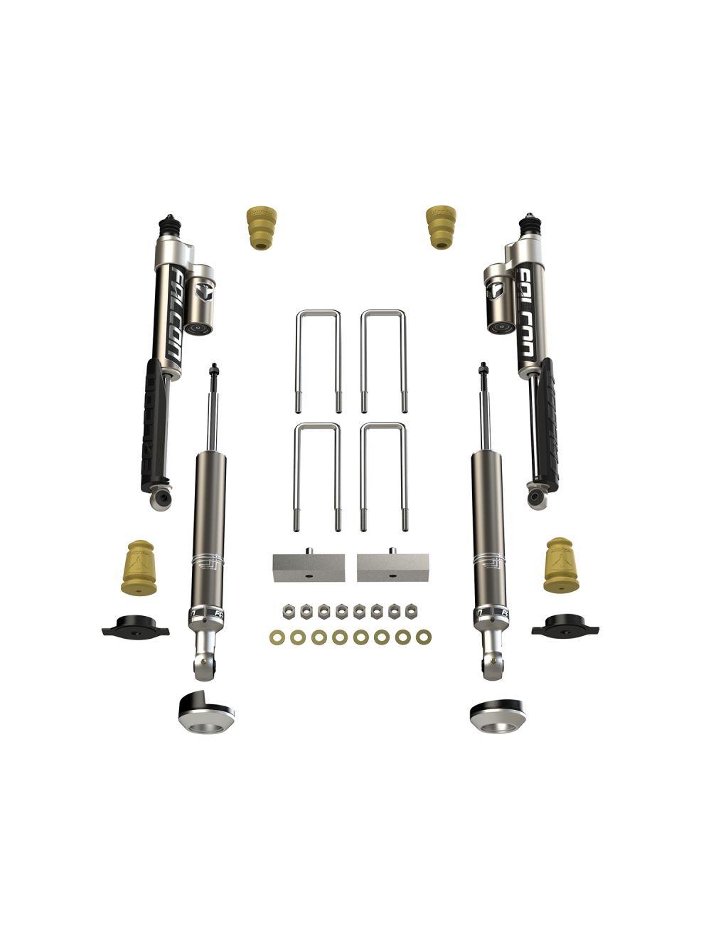 Falcon Toyota Tacoma 2.25" Sport Shock & Spacer Lift System, 2005-2015, Base, 08-04-21-400-100