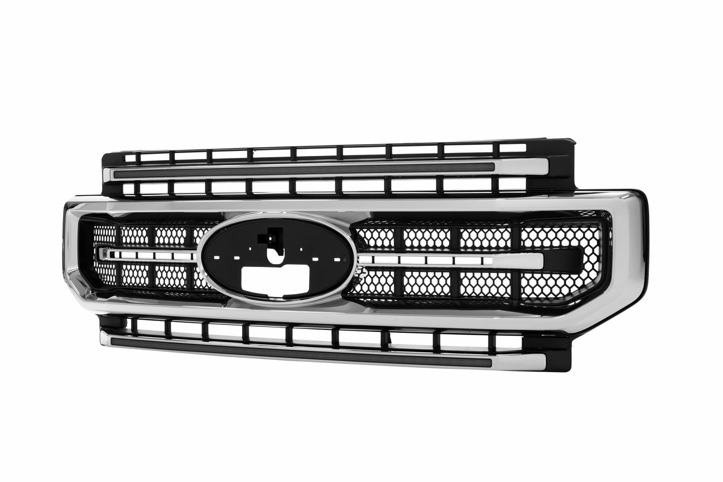 Morimoto Ford Super Duty XBG LED Grilles, 2020-2022, All Models, Chrome Finish, White DRL, XBG12