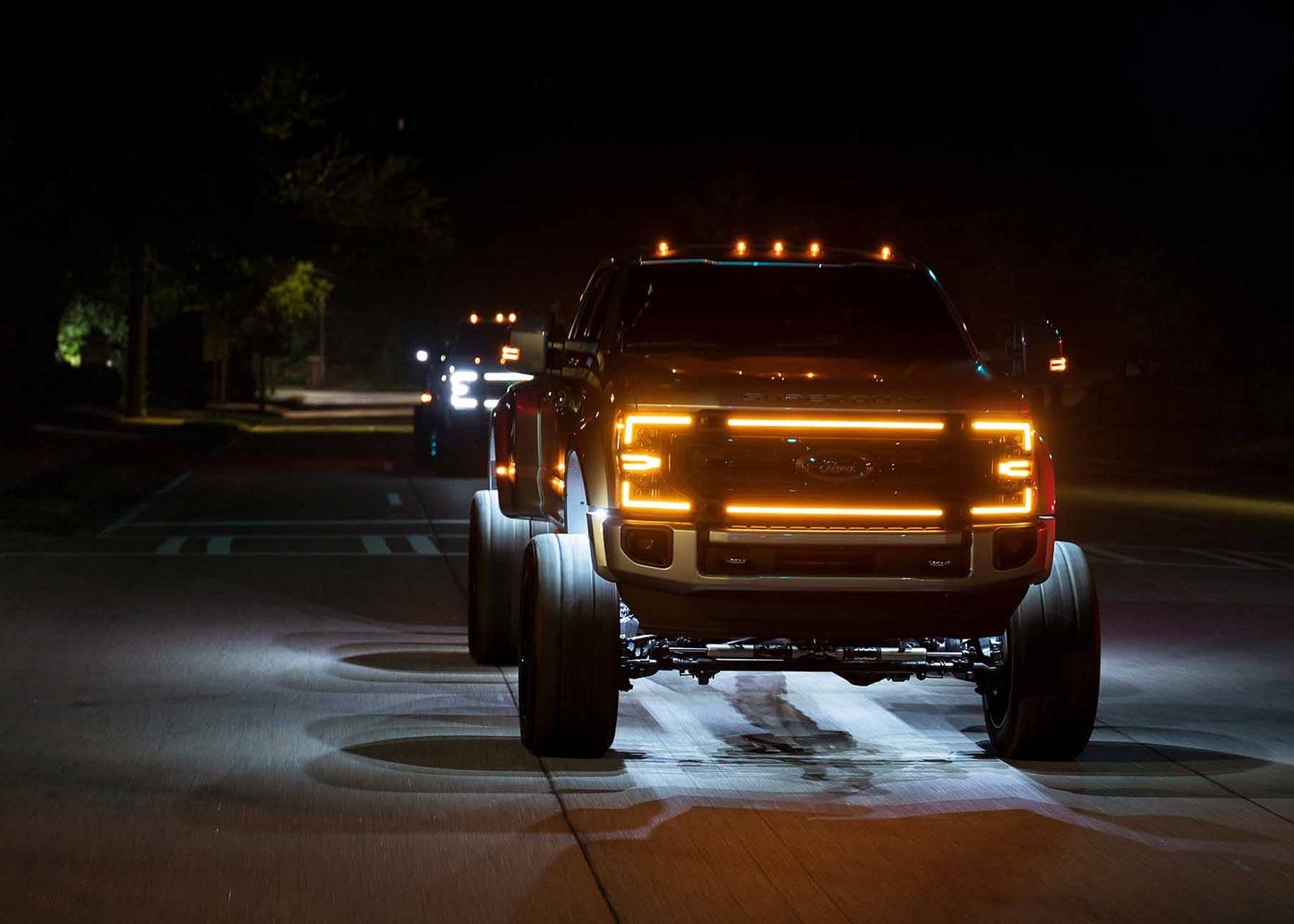 Morimoto Ford Super Duty XBG LED Grilles, 2020-2022, All Models, Chrome Finish, Amber DRL, XBG13