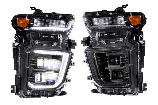 Morimoto Chevrolet Silverado HD XB Hybrid Headlights, 2020-2024, Does Not Fit: 2024 High Country, ZR2, or LTZ, Pair, LF546