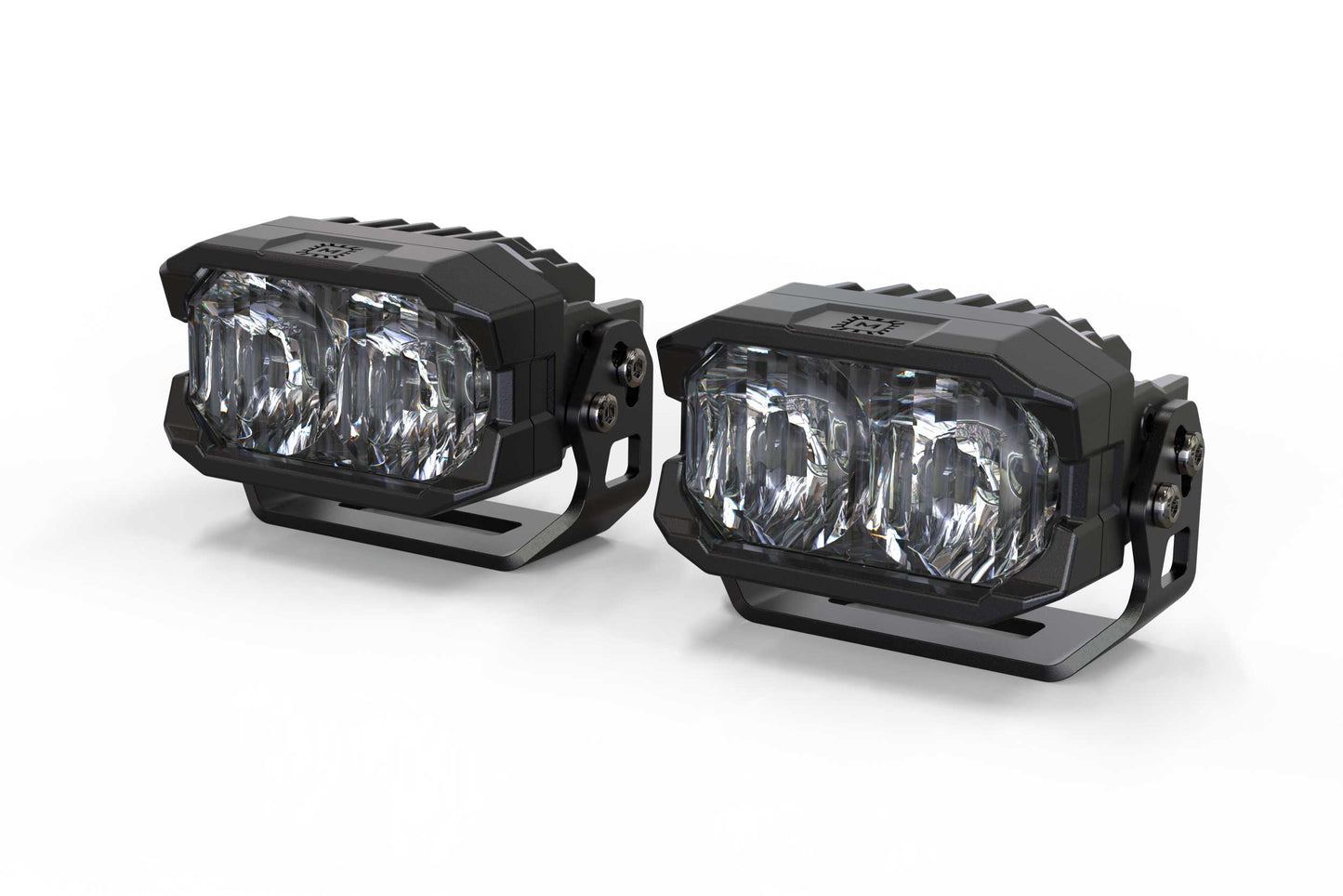 Morimoto 2Banger HXB LED Pods, With Included U Brackets, Combo, Yellow, Pair, Universal BAF115