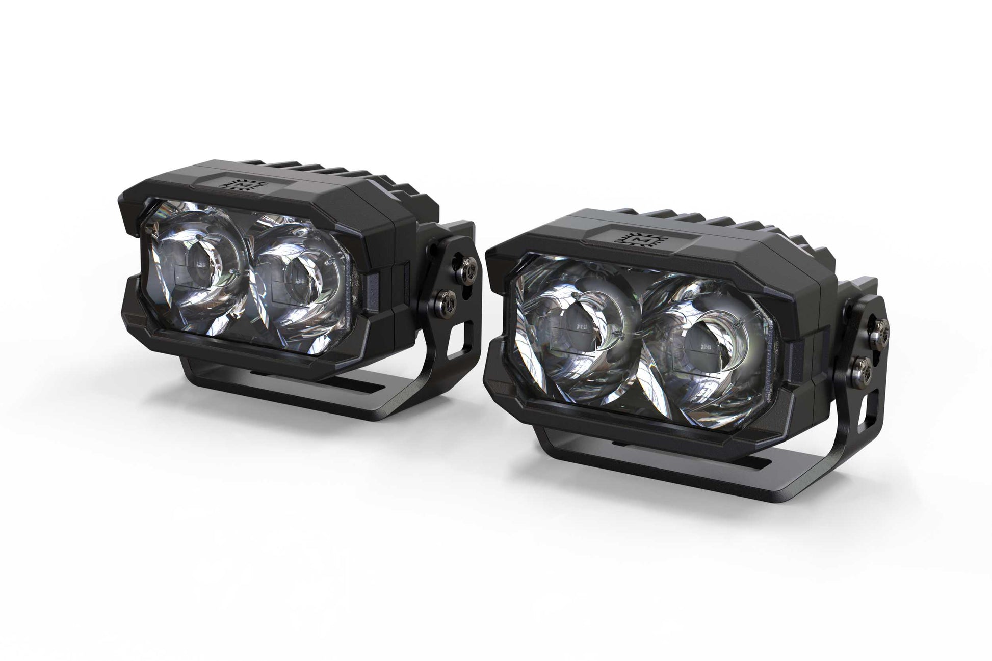 Morimoto 2Banger HXB LED Pods, With Included U Brackets, Spot, White, Pair, Universal, BAF112