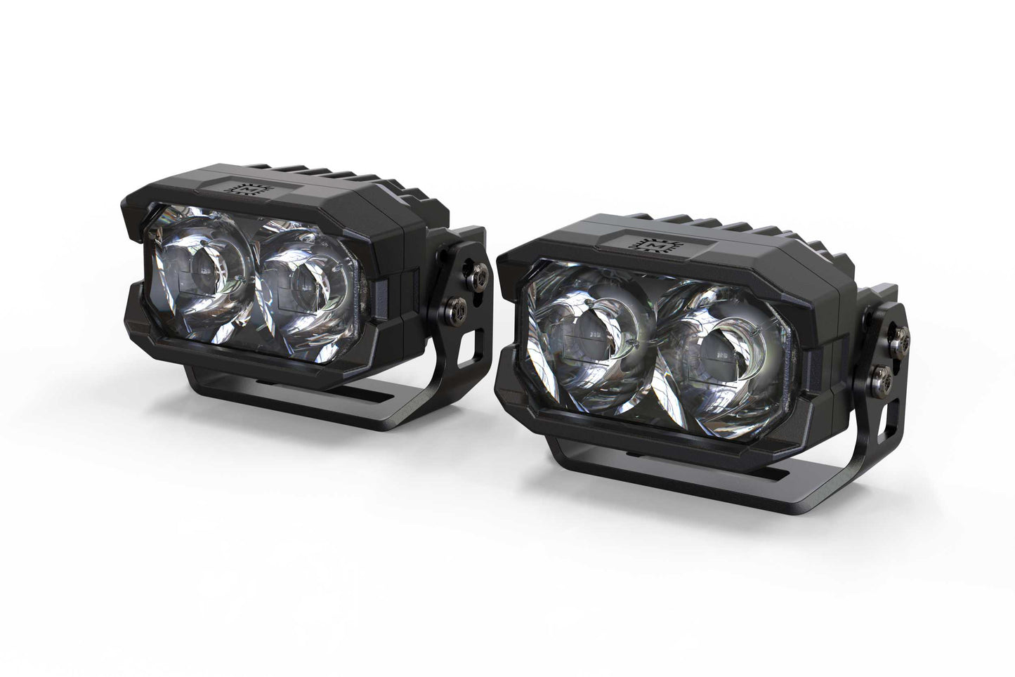 Morimoto 2Banger NCS LED Pods, With Included U Brackets, Spot, Yellow, Pair, Universal, BAF105